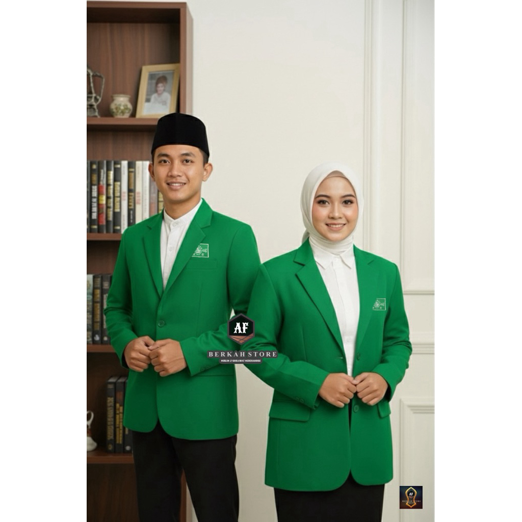 Jas Nahdlatul Ulama Almamater Warga NU Warna Hijau Full Furing