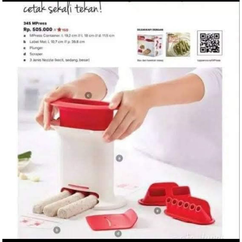 MPress cetakan kue Tupperware