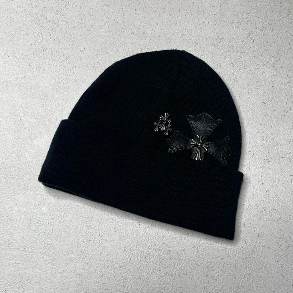 BEANIE HAT CHROME HEARTS CROSS - BEANIE CH