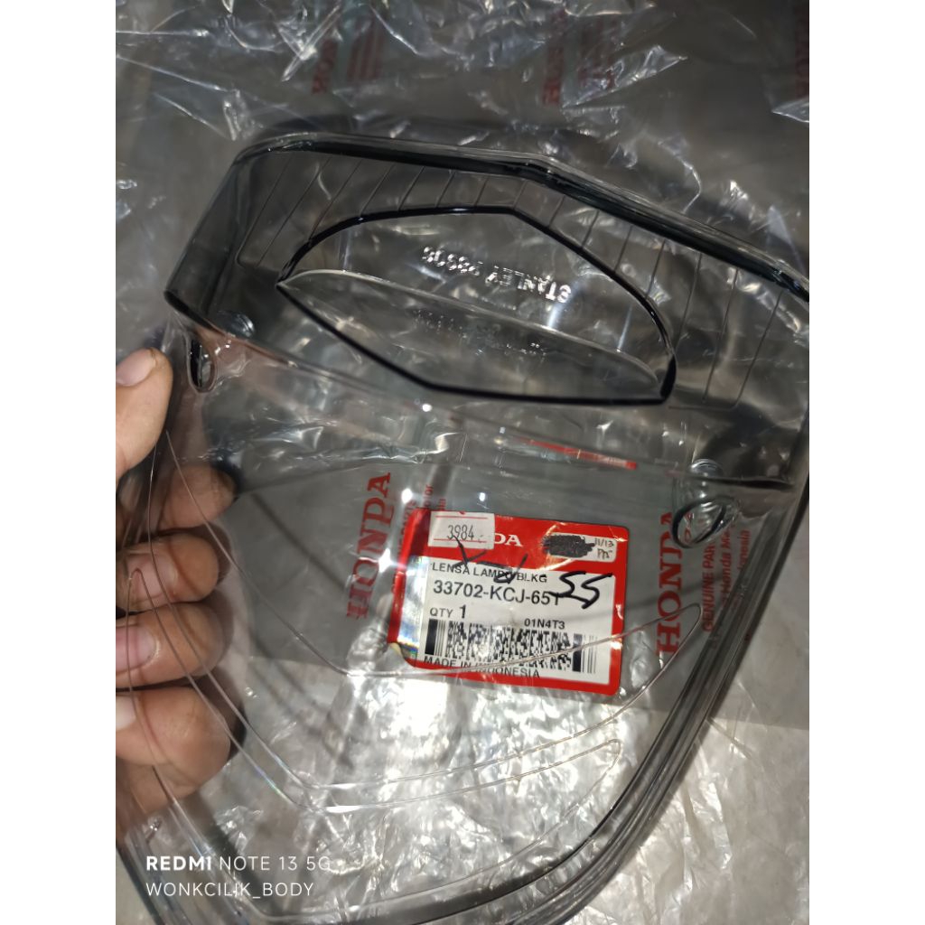 33702-KCJ-651 lensa mika lampu belakang honda tiger revo new pece original ahm