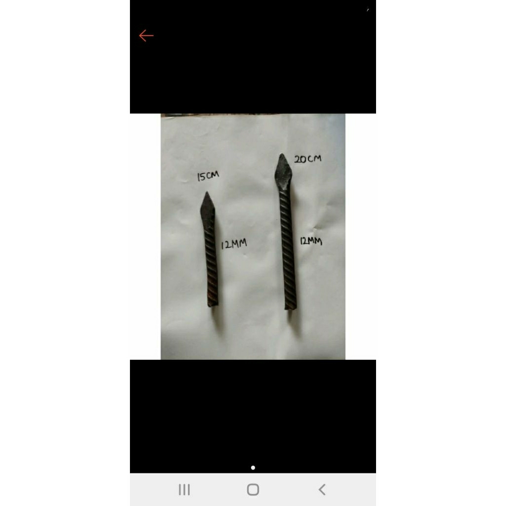 Tombak Pagar Besi Ulir 12mm