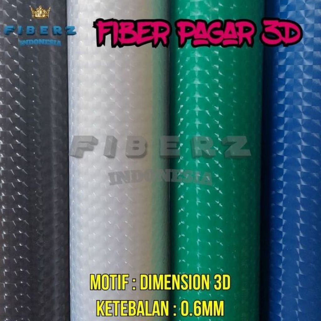 fiber plastik penutup pagar Putih