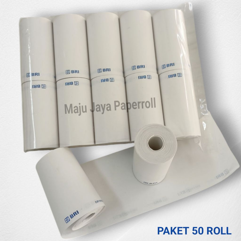 

( 50 ROLL ) KERTAS THERMAL EDC LOGO BRI 58X30 / 57X30