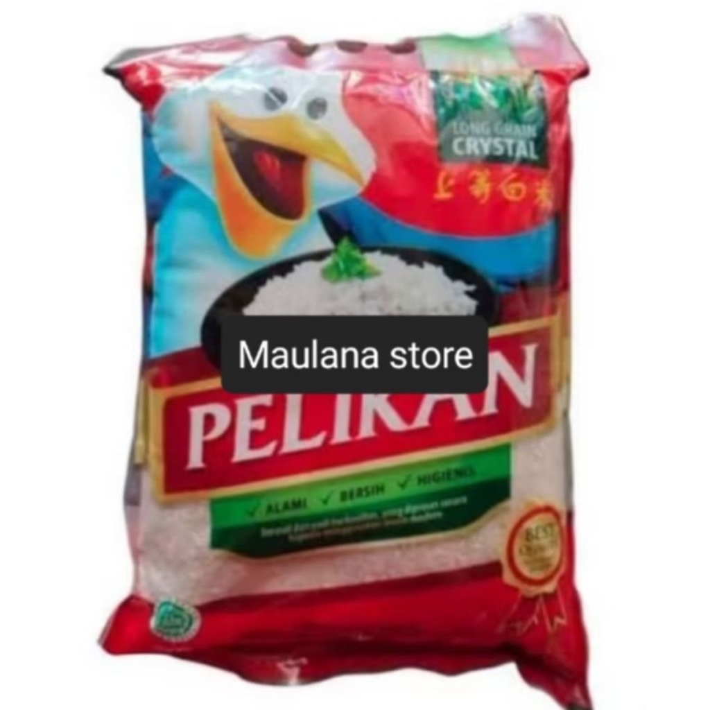 

Beras premium merk pelikan