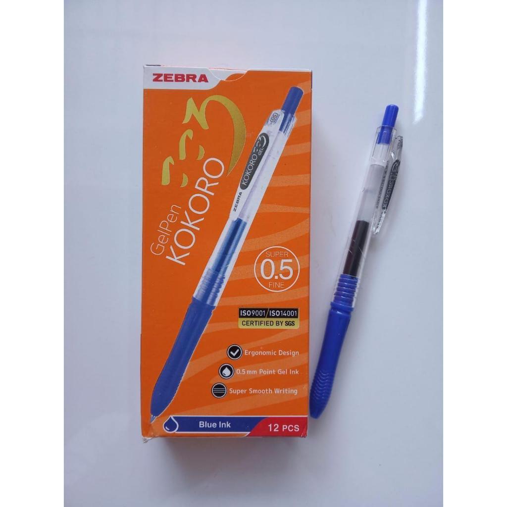 

Pulpen Gel Zebra Kokoro Biru 0.5