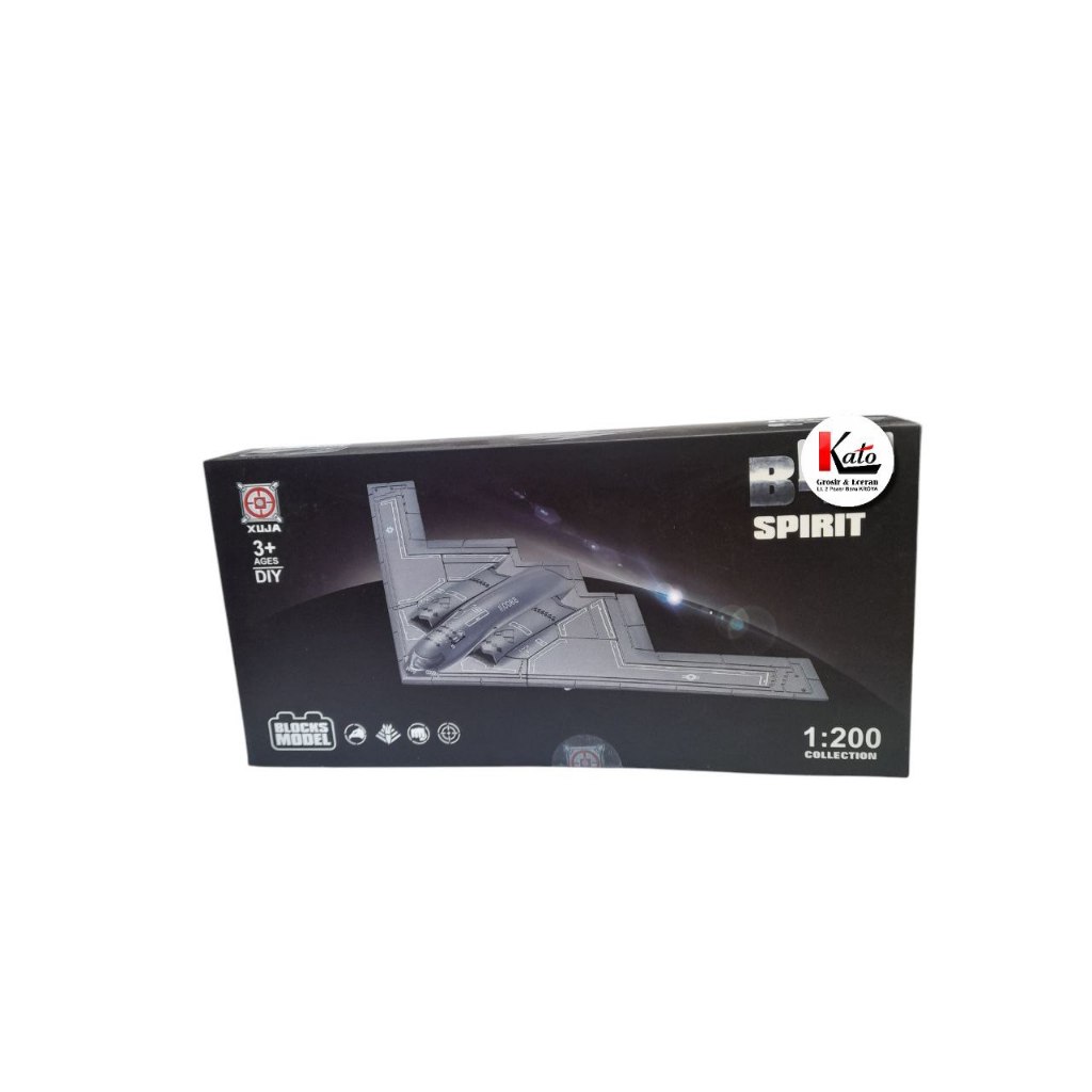 mainan blocks B-2 spirit pesawat tempur