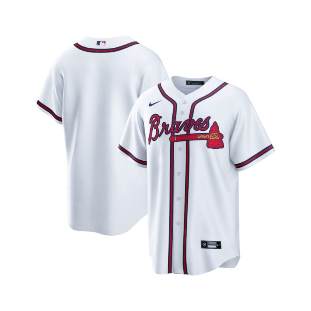 MLB Men's Atlanta Braves Nike White Home Rplca Team Jersey