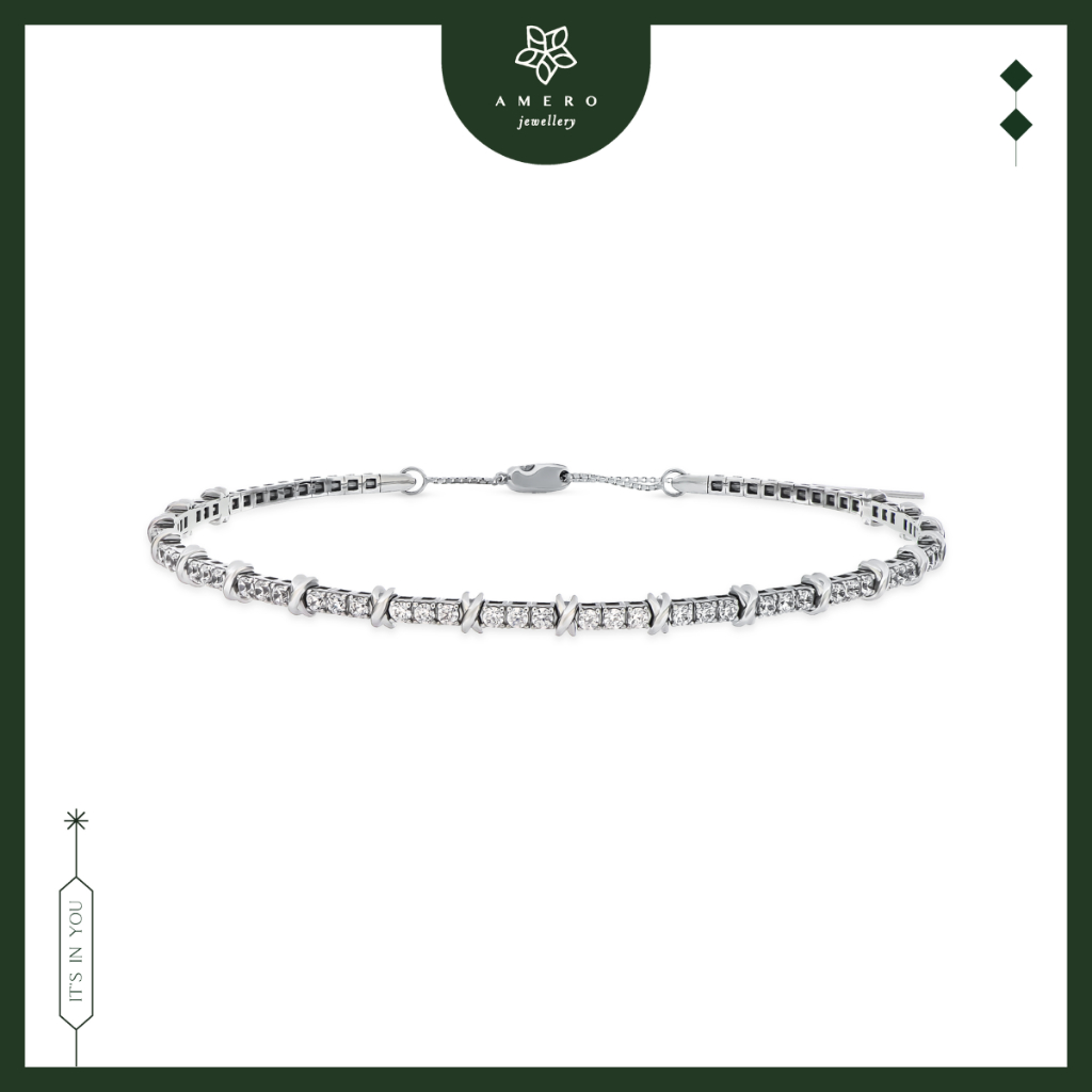 Kalung Emas 17K White Gold Fillo FE-76 Amero Jewellery