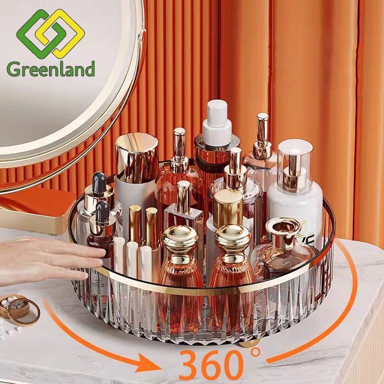 Greenland Rak Kosmetik Aesthetic Tempat Make Up Rak Bumbu Dapur Nampa Plastik Serbaguna HSB875