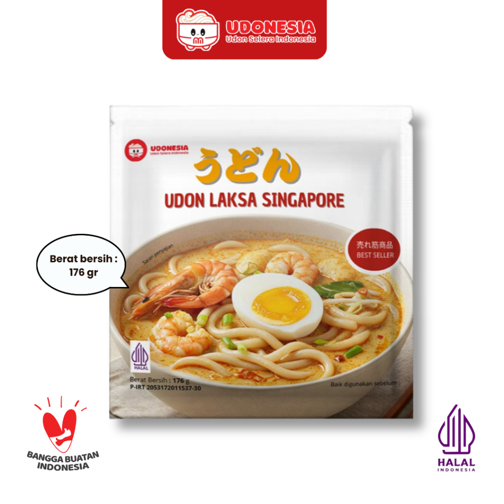 

Udonesia Udon Instan Lengkao Dengan Kuah Laksa 176 g