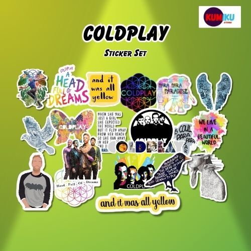 Sticker Coldplay | Sticker Aesthetic | Sticker Kpop | Sticker Anime | Sticker Laptop