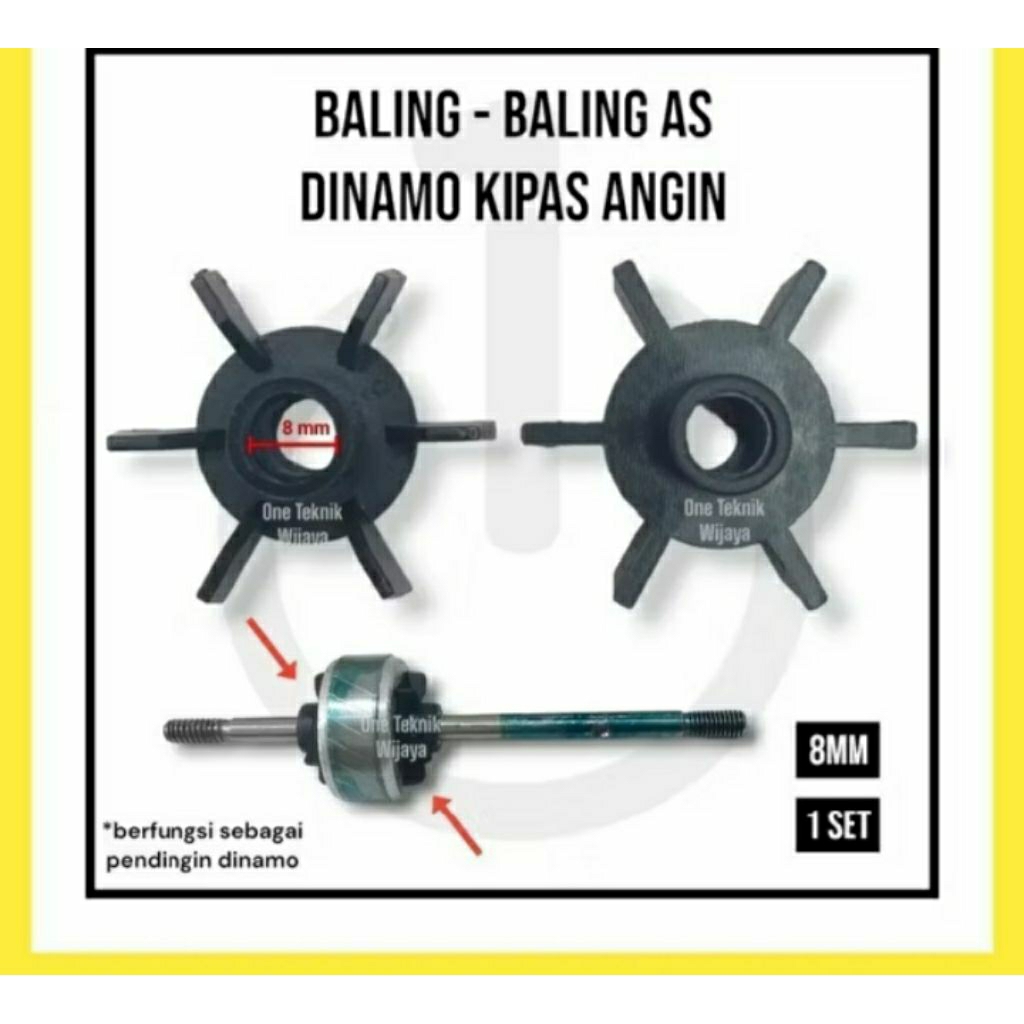 baling baling rotor as dinamo kipas angin multi universal