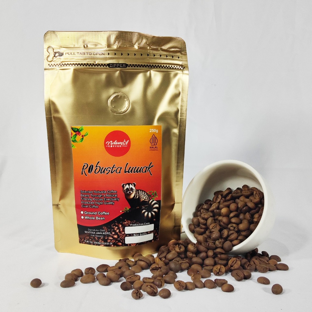 

Kopi Luwak Robusta Asli 500gram Ground Coffee – Premium Quality, Aroma Harum Rasa Nikmat