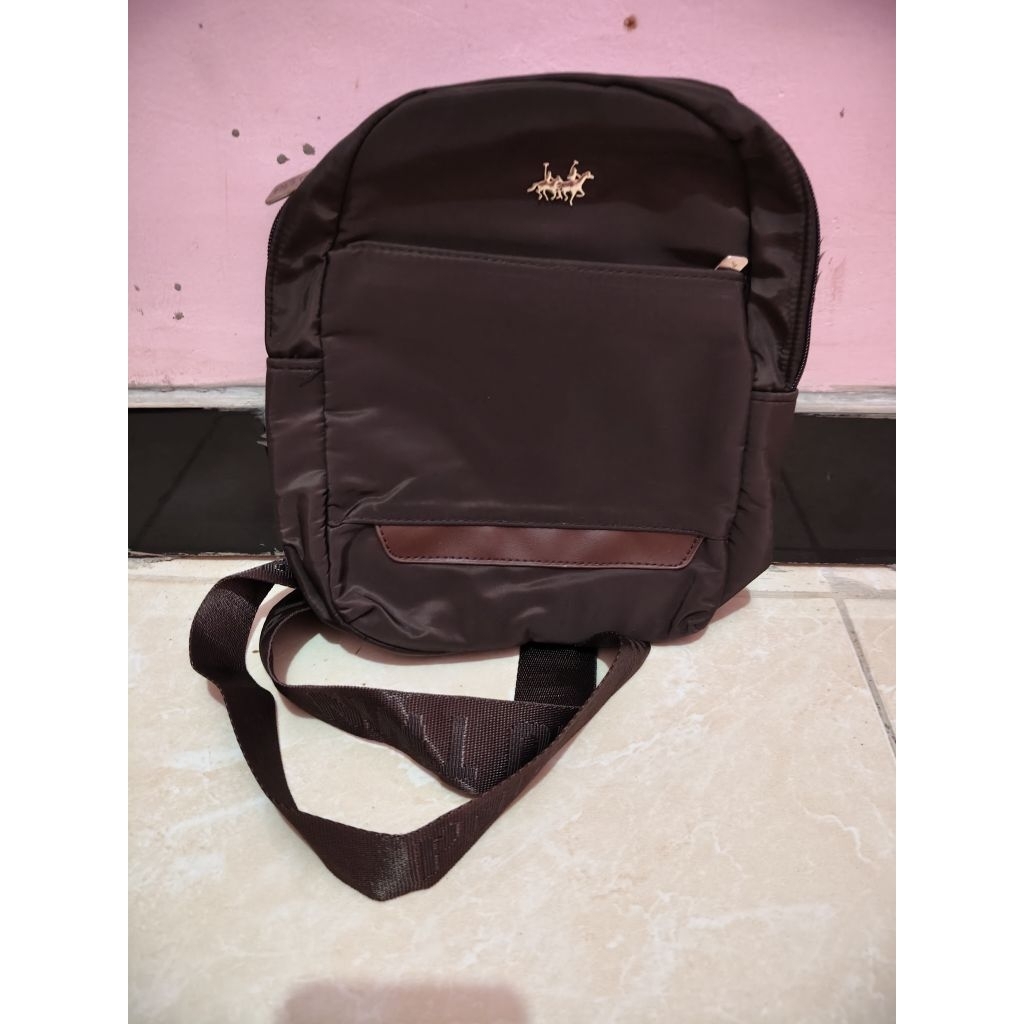 Sling Bag Pria Tas Slempang Cowok Polo ORI