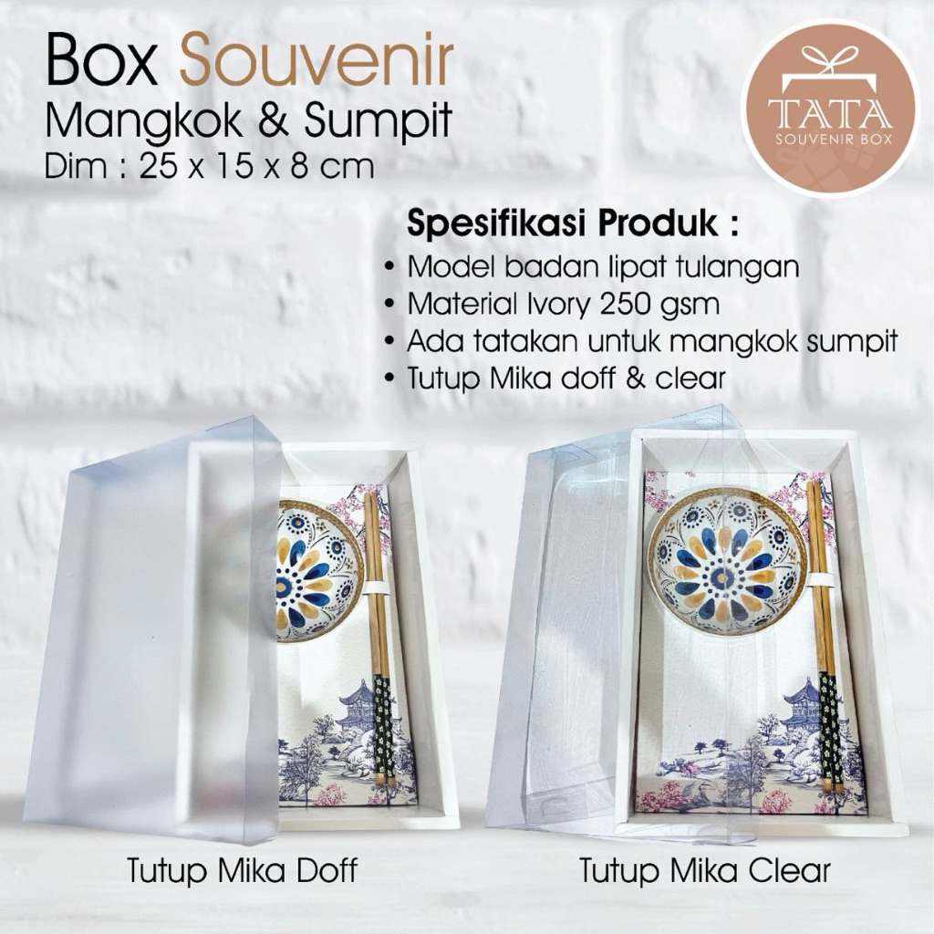 

NEW! Box Doskue 25 x 15 x 8 Ivory + Tatakan Cetakan Untuk Mangkok Dan Sumpit