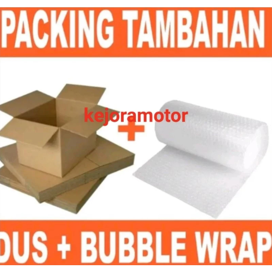 

packing tambahan buble wrap+kardus