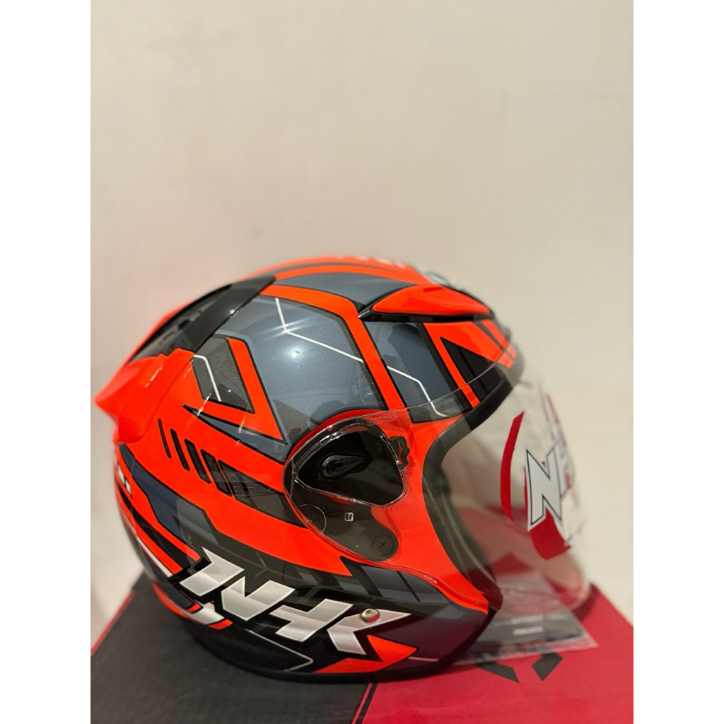 NHK R6 PATROL ORANGE FLO ( single visor )