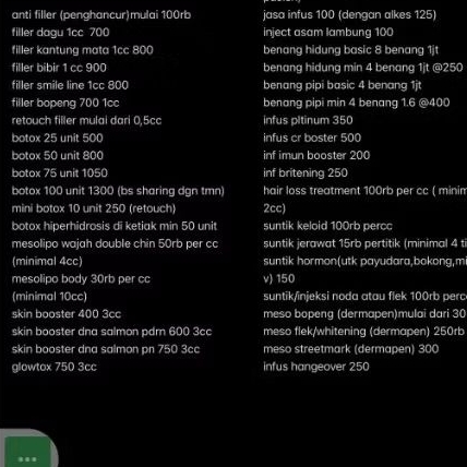 benang hidung 20 pcs minerva