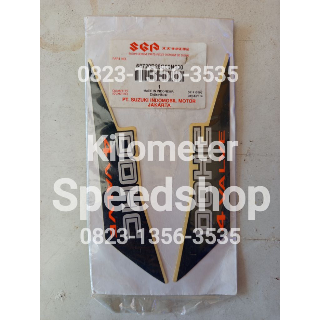 STRIPING "DOHC 4 VALVE" BATOK SATRIA FU CBU ORIGINAL SGP