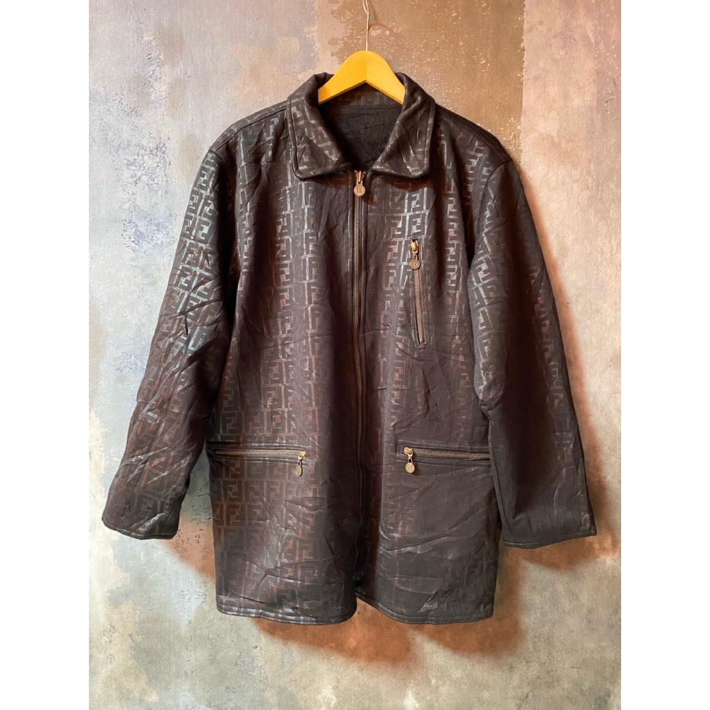 vintage fendi reverse monogram jacket