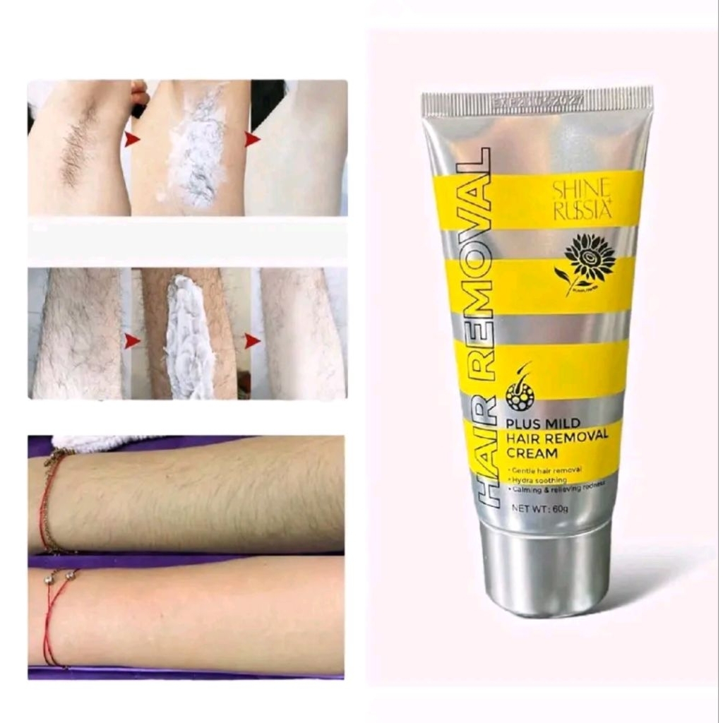 ❣️Beauty Skincare❣️Shine Russia + PERONTOK BULU
Sunflower Hair Removal Cream - Krim Perontok Bulu Ke