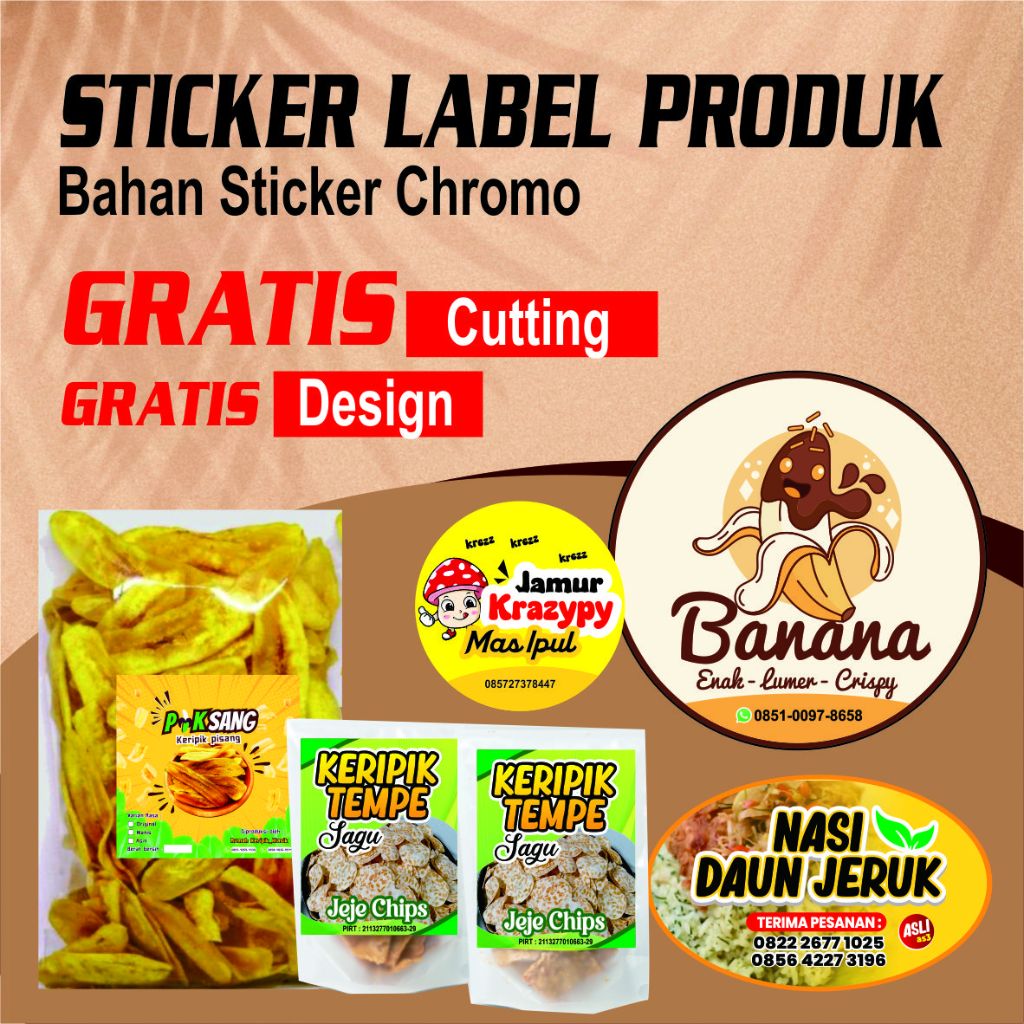 

STIKER PRODUK MAKANAN