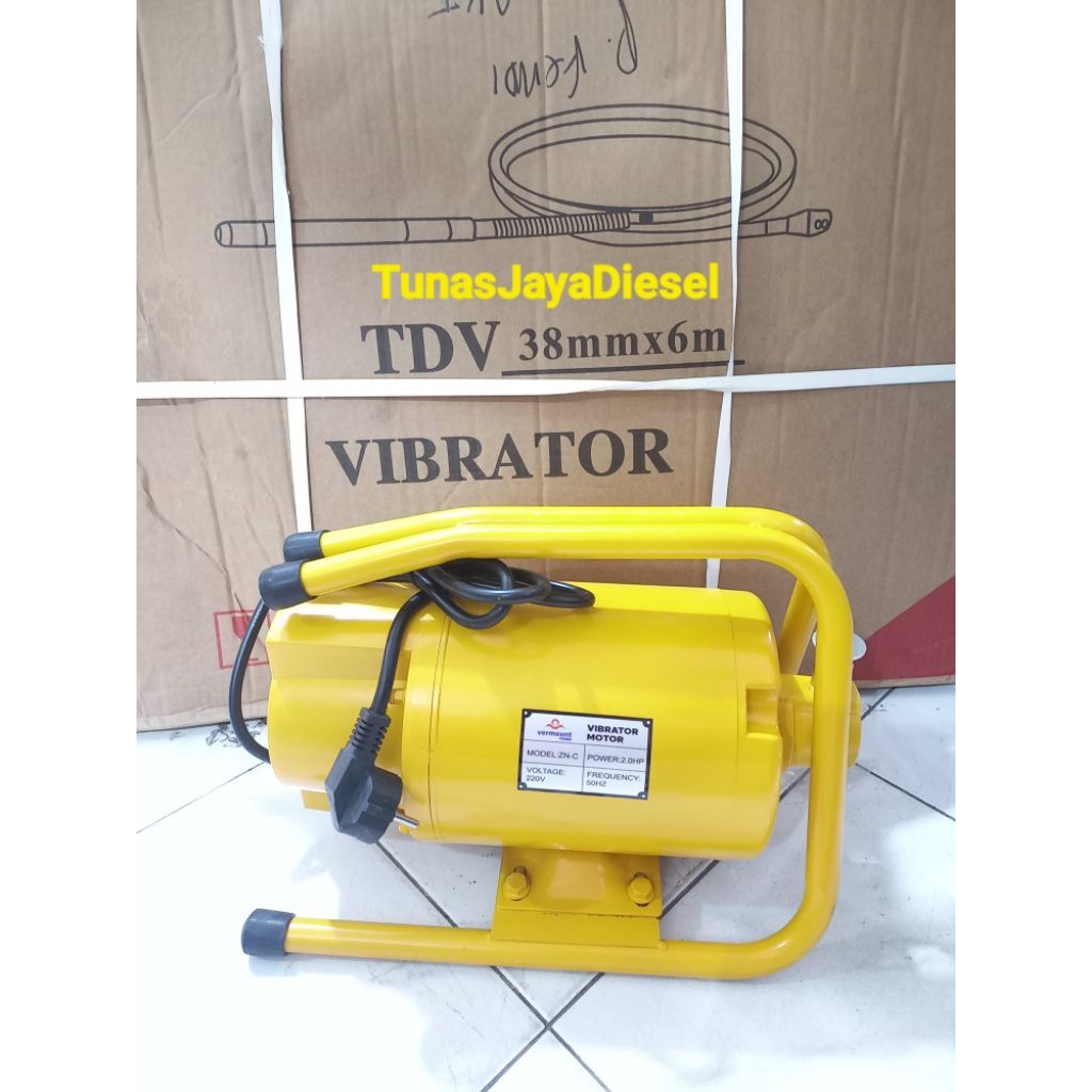 Mesin Pemadat Cor Beton VibratorConcrete Elektrik 2.0HP 1500watt+Selang 6Meter