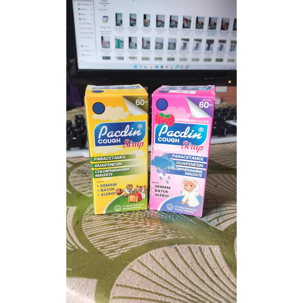 Pacdin Cough Sirup Obat Batuk dan Demam Anak 60 ml / Obat Batuk Anak