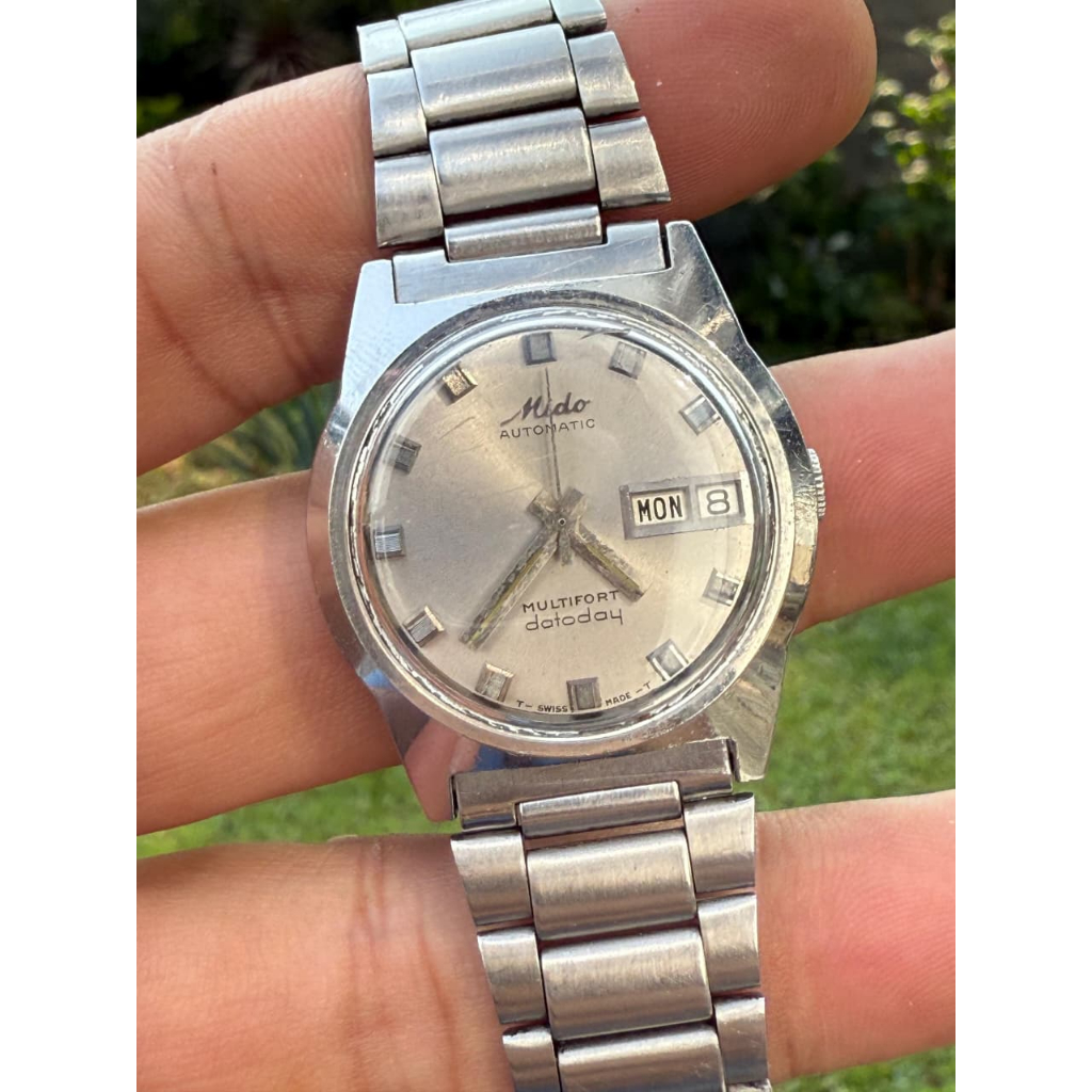 Jam Mido Datoday Multifort Automatic Jadul