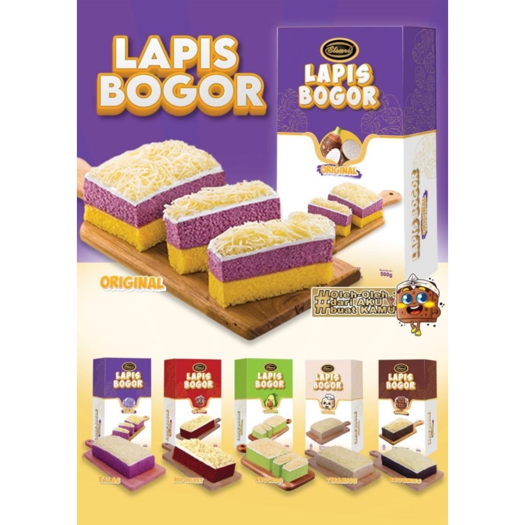 

Paket Hemat Bolu Kukus Lapis Bogor Reguler isi 3 box Varian Random