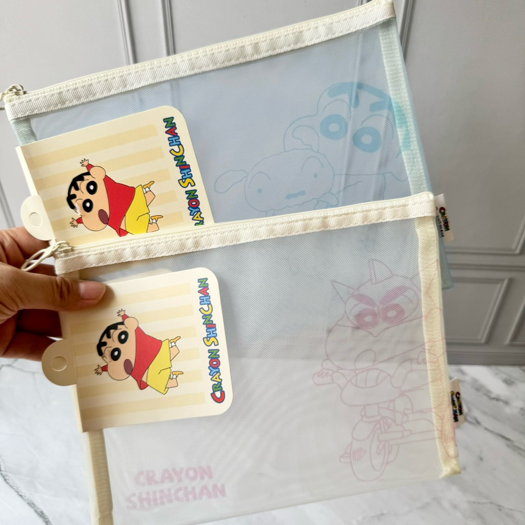 

Tempat pensil Crayon Shinchan Ori license pouch jaring A5 size