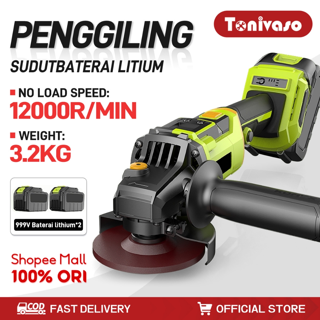 Tonivaso Gerinda listrik makita Gerinda Baterai Brushless 1200W /Gerinda Baterai Brushless 999v Mesi