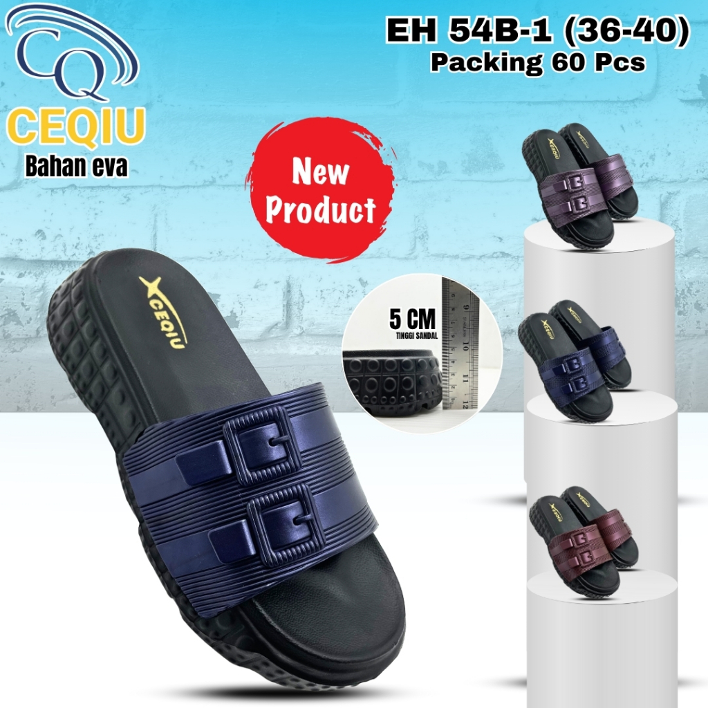 Sandal Wanita Dewasa, Sandal CEQIU  uk 36-40  || EH 54B -1 ||  sandal Fashion