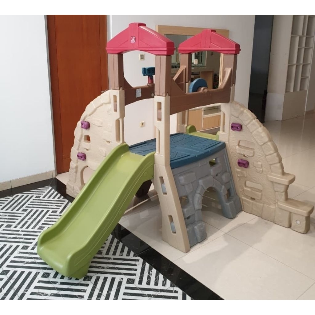 Step2 Step 2 Alpine Ridge Climber and Slide Mainan Aktifitas Motorik Perosotan dan Panjatan