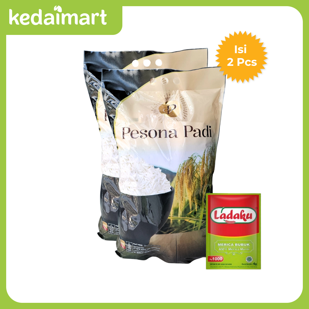 

Pesona Padi Beras Premium 5 Kg X 2 Pcs + Ladaku Merica Bubuk Pcs