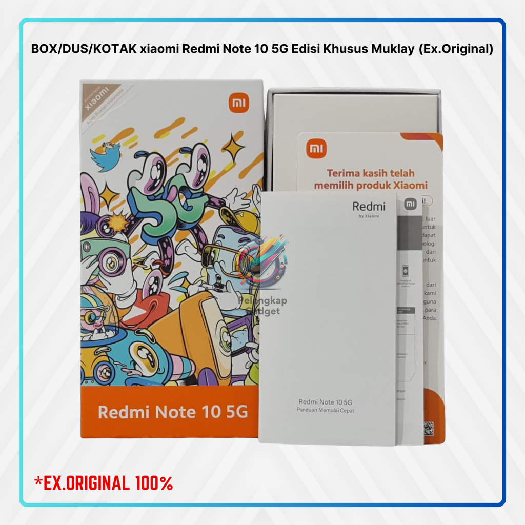 

BOX/DUS/KOTAK xiaomi Redmi Note 10 5G Edisi Khusus Muklay (Ex.Original)