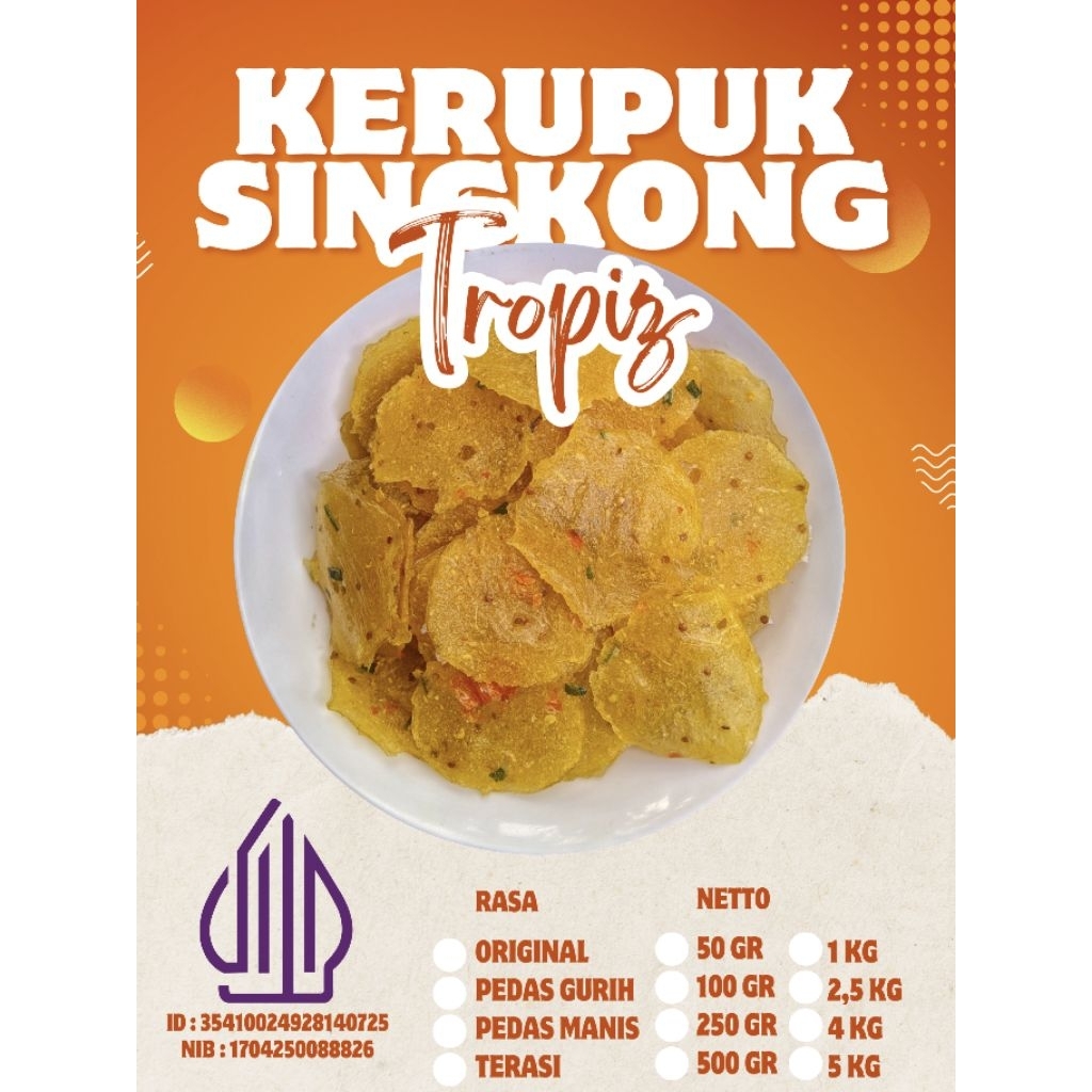 

Tropiz — Kerupuk Singkong Mentah kemasan 250gr