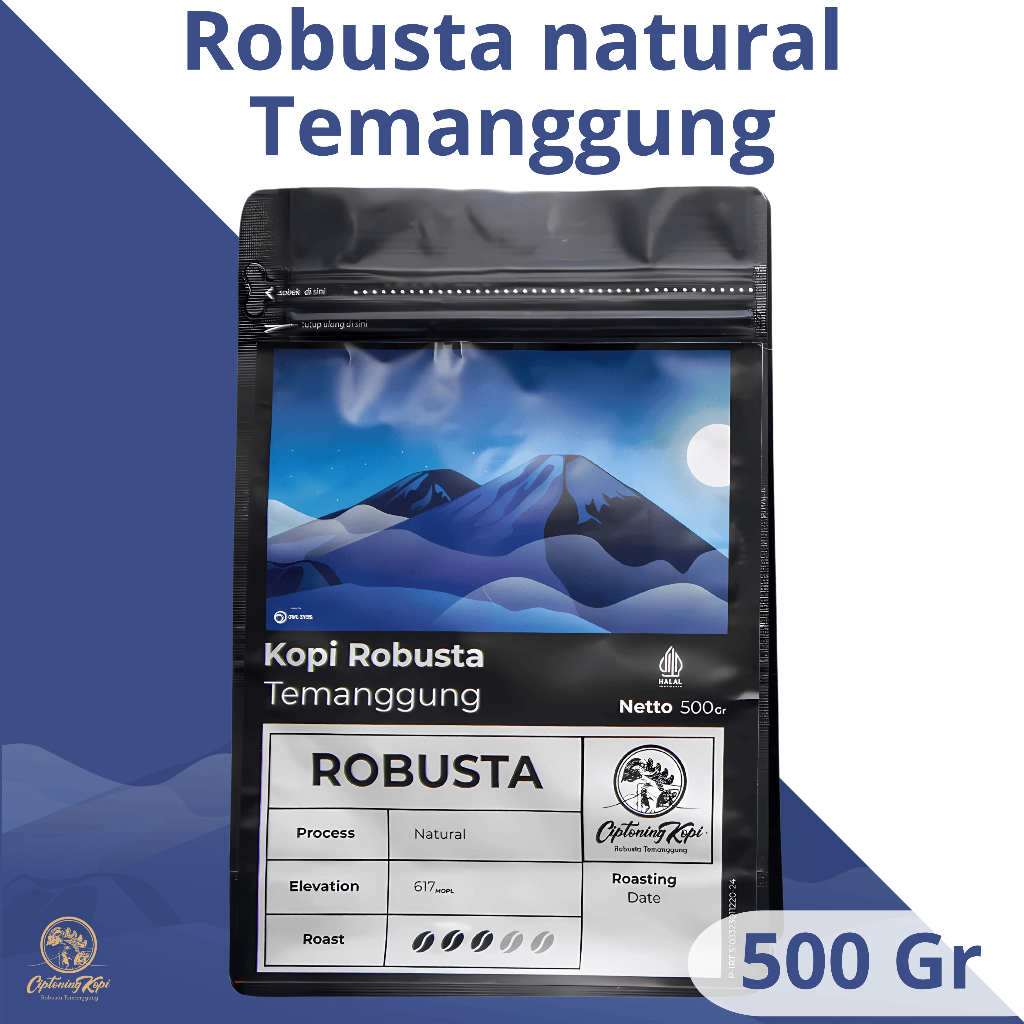 

Kopi Bubuk Robusta Temanggung by Ciptoning Kopi - 500 Gr