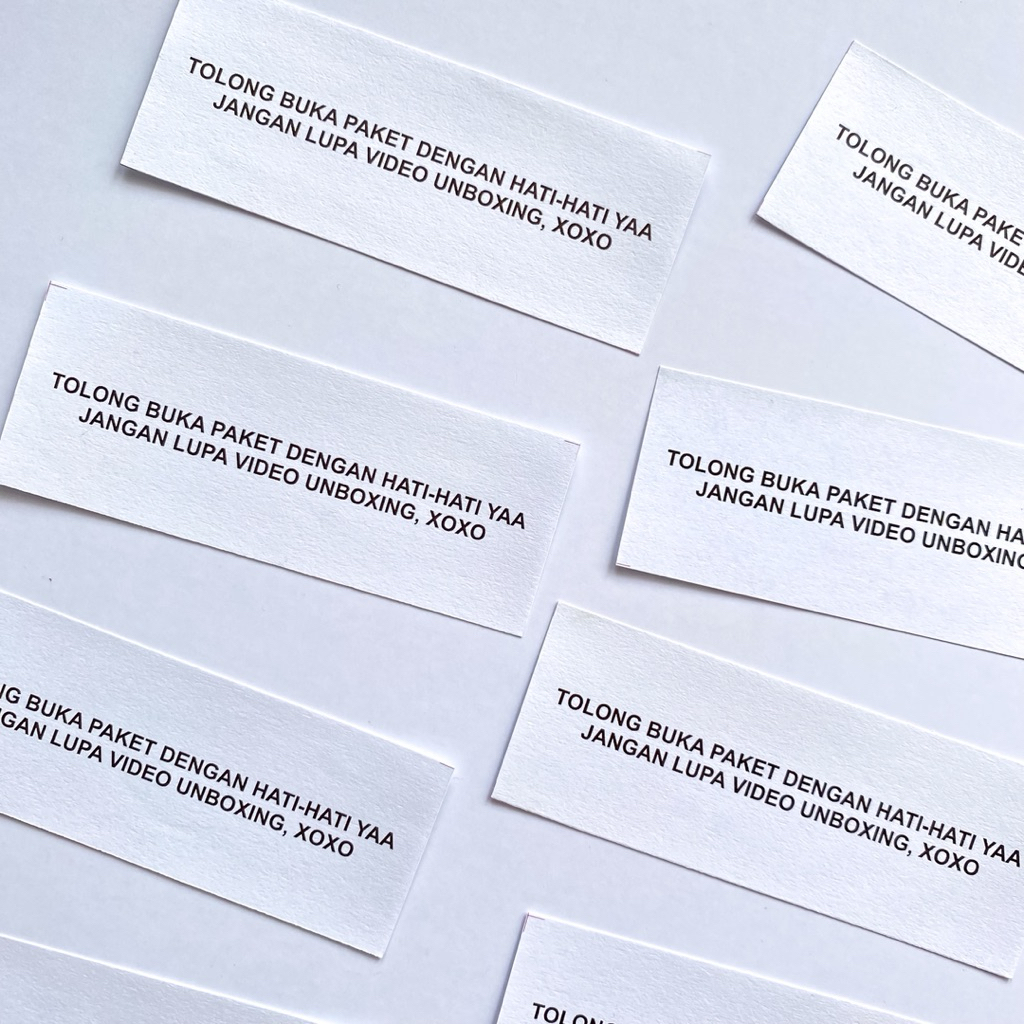 

Sticker Hati Hati Unboxing Video Paket Stiker Label