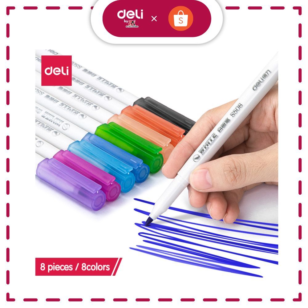 

Deli spidol isi 8/12 warna graffiti untuk papan tulis, hasil gambar mudah dihapus S504 S506