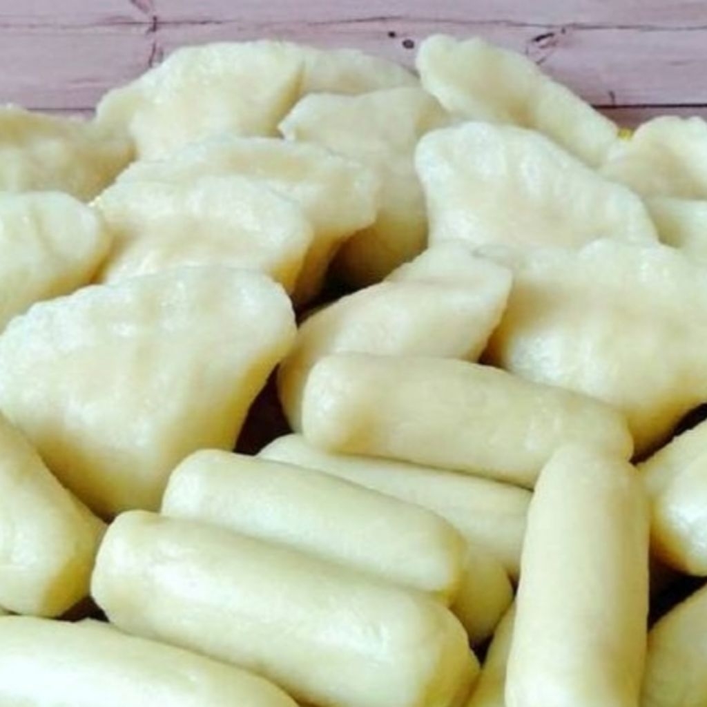 

Pempek Dos Tanpa Campuran Bahan lkan isi 10 Buah +Kuah Cuko (5 Lenjer + 5 Kapal Selam mini)