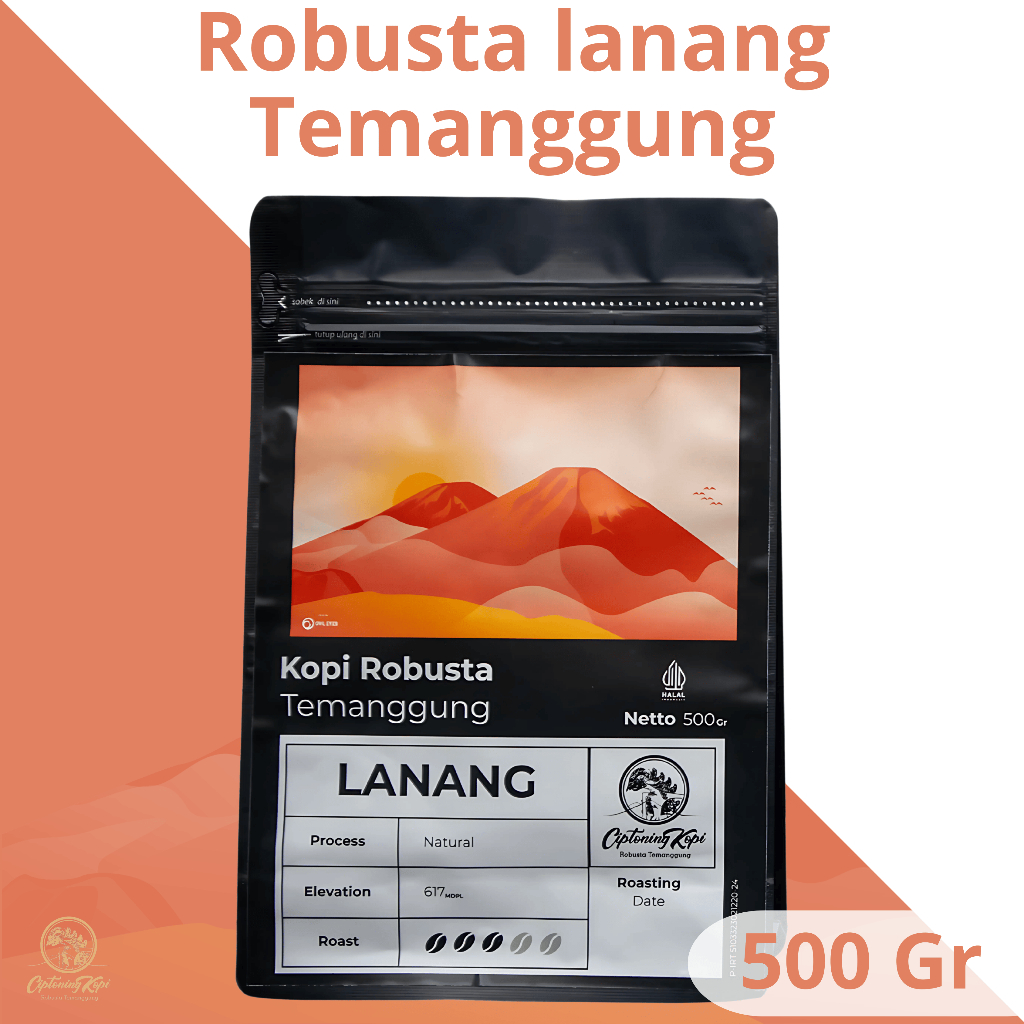 

Kopi Bubuk Robusta Lanang Temanggung by Ciptoning Kopi - 500 Gr