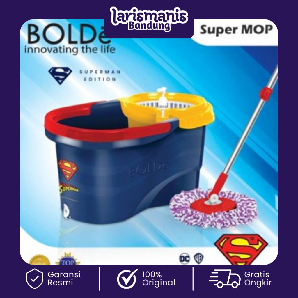 LAP PEL BOLDE SUPER MOP SUPERMAN EDITION 100% ORI