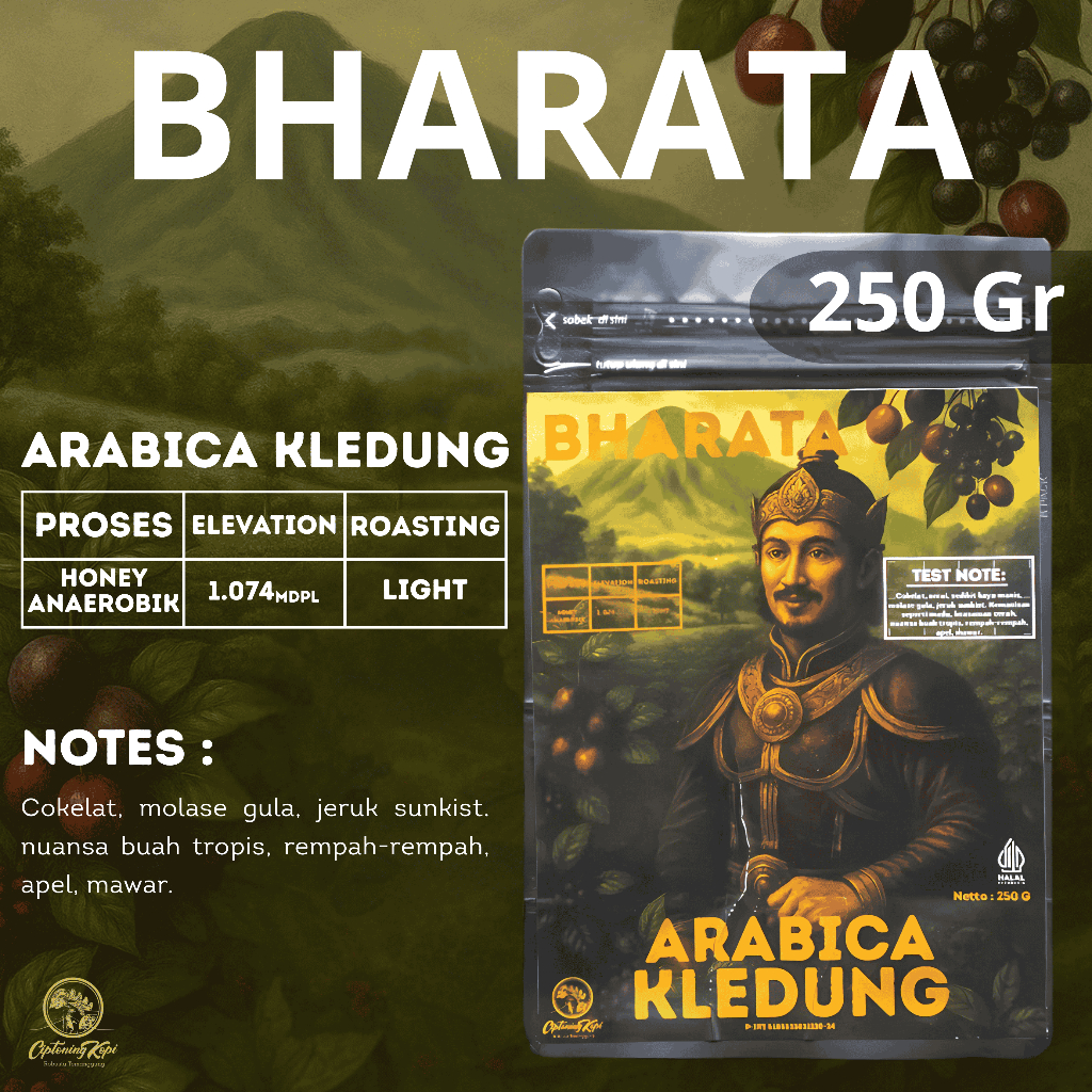 

Kopi Arabica Kledung (Bharata) by Ciptoning Kopi - 250 Gr