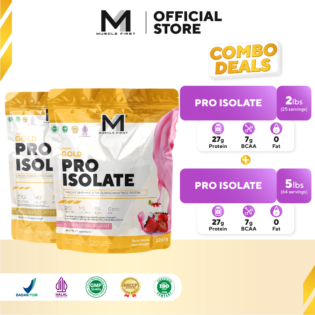 [BUNDLE] MUSCLE FIRST Pro Isolate 2lbs + Pro Isolate 5lbs