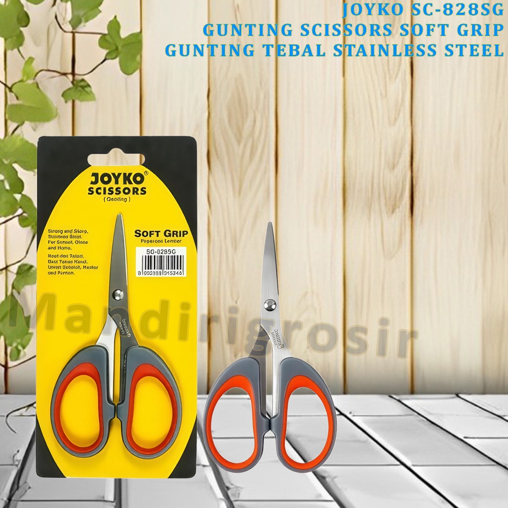 

Gunting Scissors Soft Grip * Joyko * Gunting Tebal Stainless Steel * SC-828SG