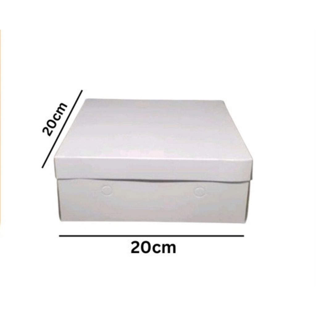 

Dus Putih Dus Kue/ Dus box Nasi Katering Uk 20x20 1pcs