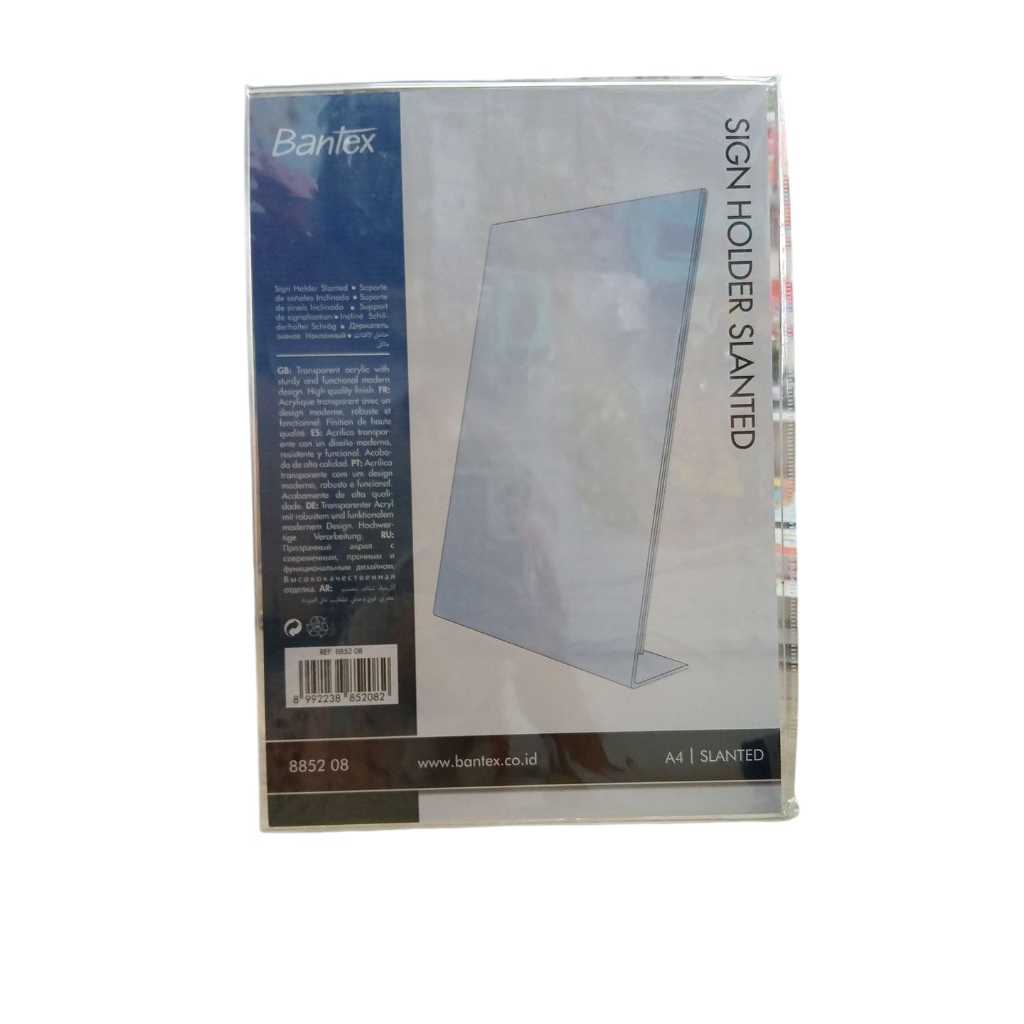 

BANTEX ACRYLIC SIGN HOLDER MIRING A4 8852 08