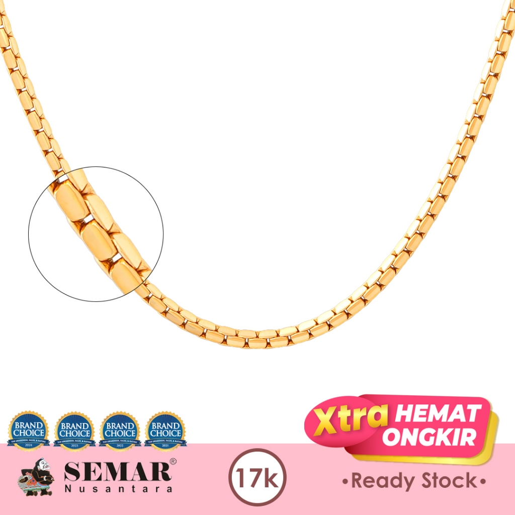Kalung Emas Polos Santa Gold 17K Semar Nusantara