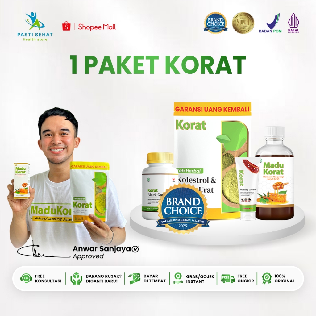 Teh Korat Original Dan BPOM Madu Korat Original Membantu Menyembuhkan Penyakit Kolesterol